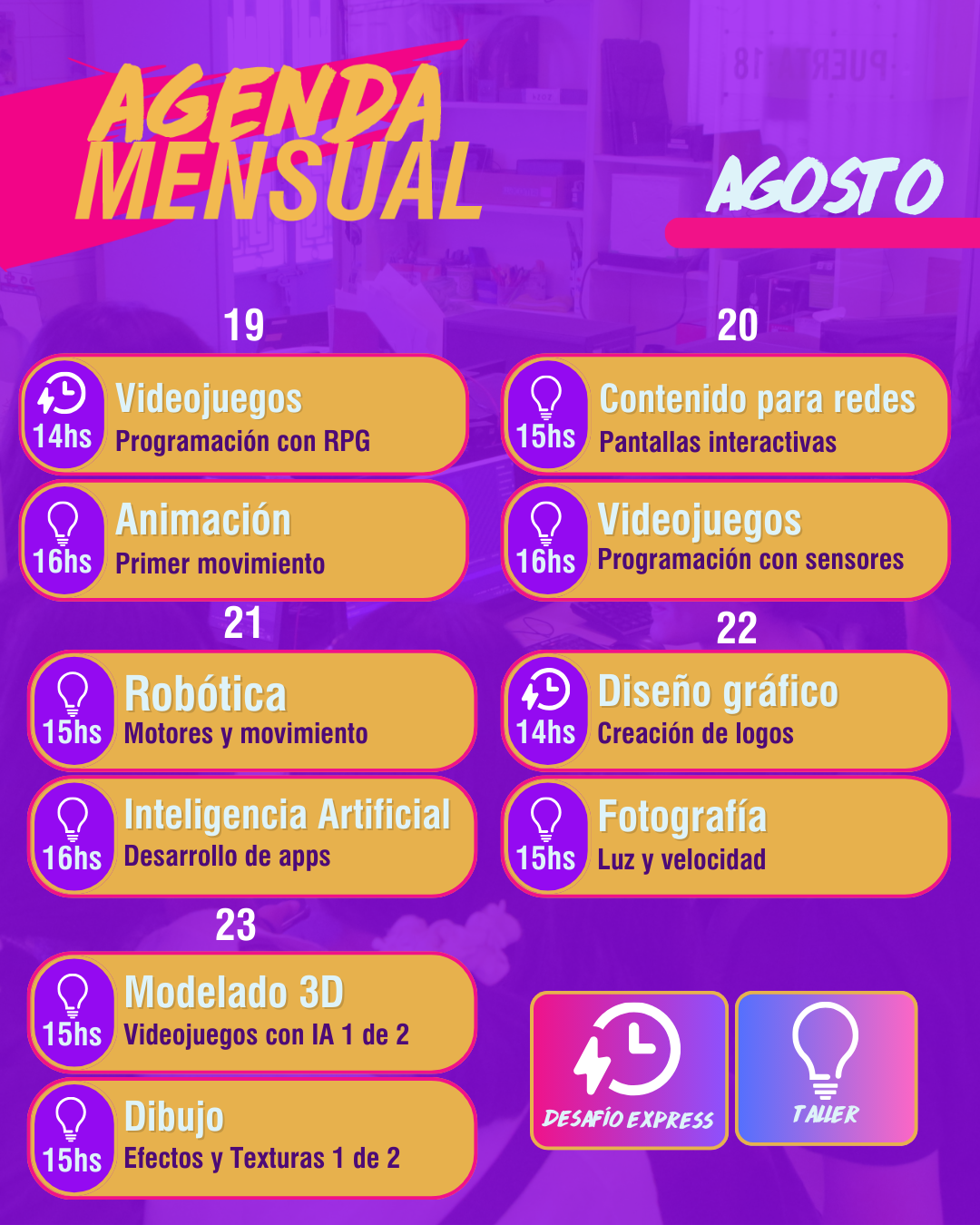 Agenda Agosto! Parte 1