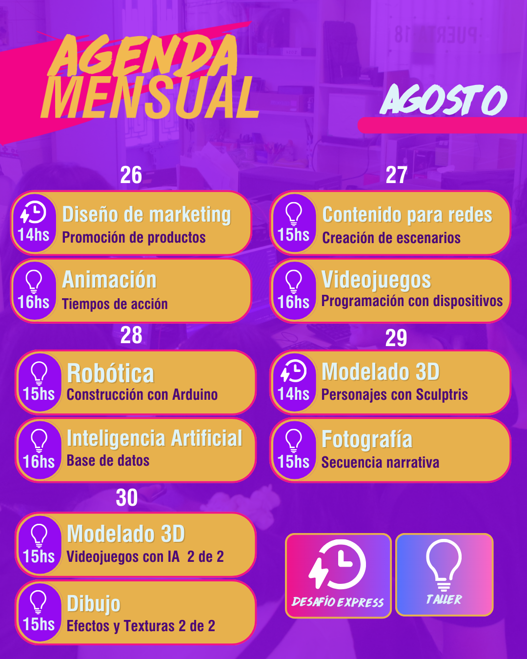 Agenda Agosto! Parte 2